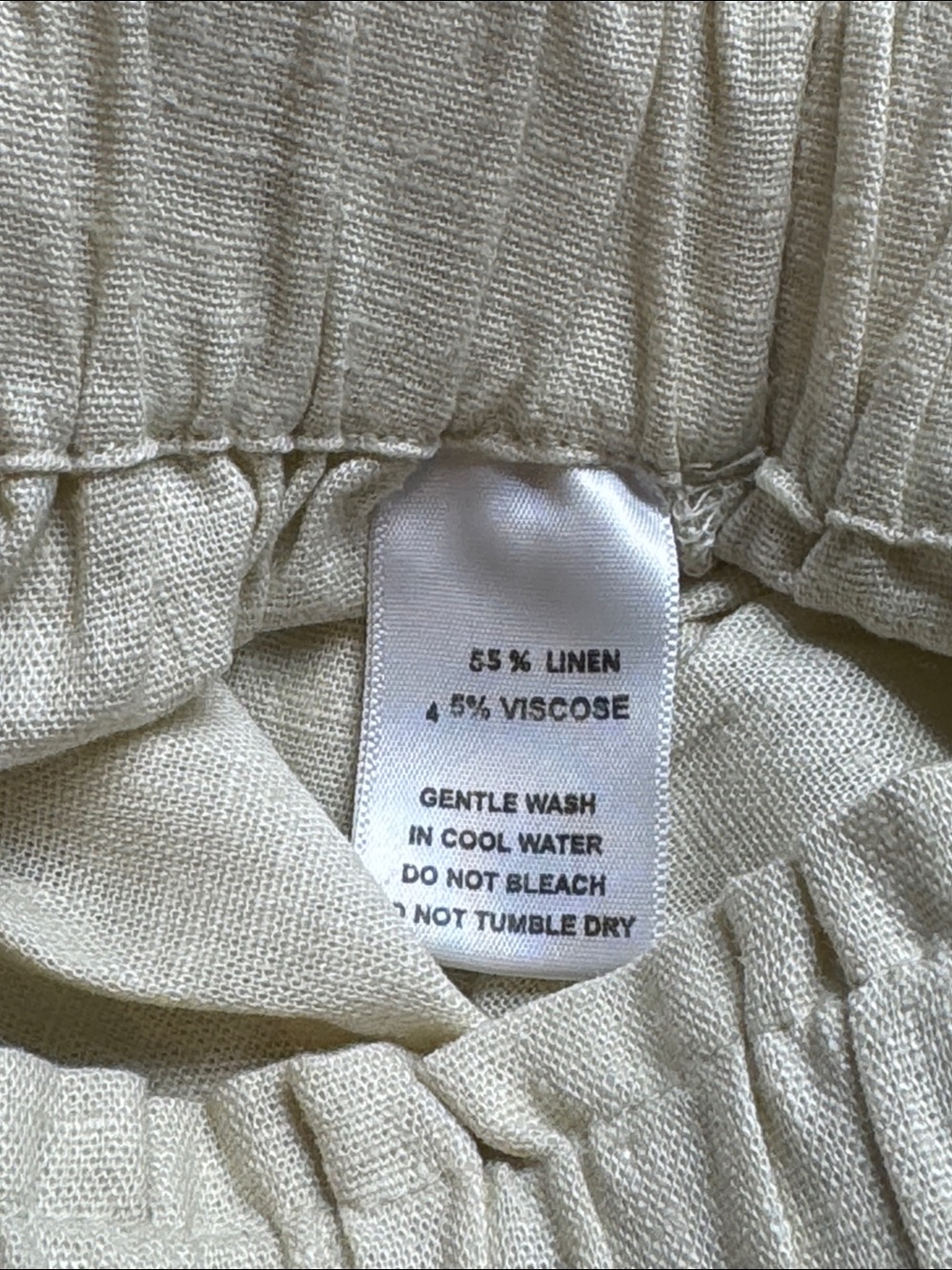 Emerson Fry Pull On Pant - Arctic Wolf Linen - Picture 6 of 6